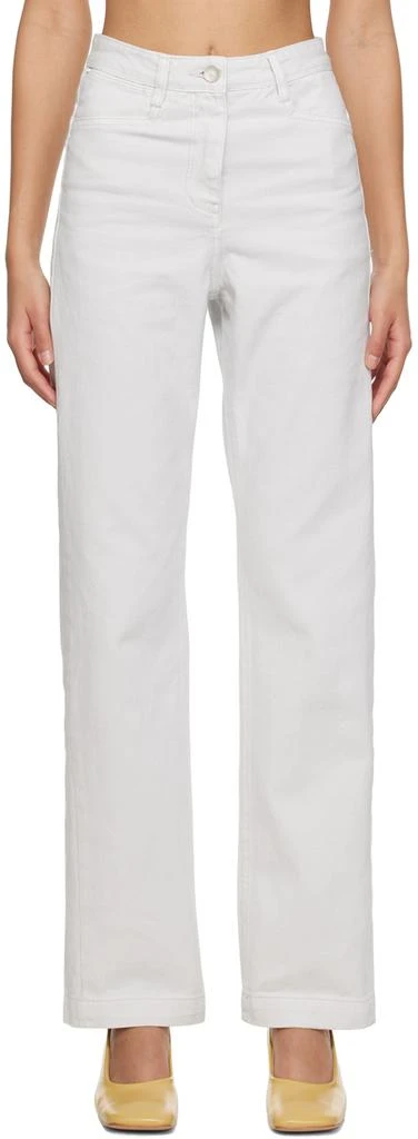 Low Classic Gray Straight-Leg Jeans 1