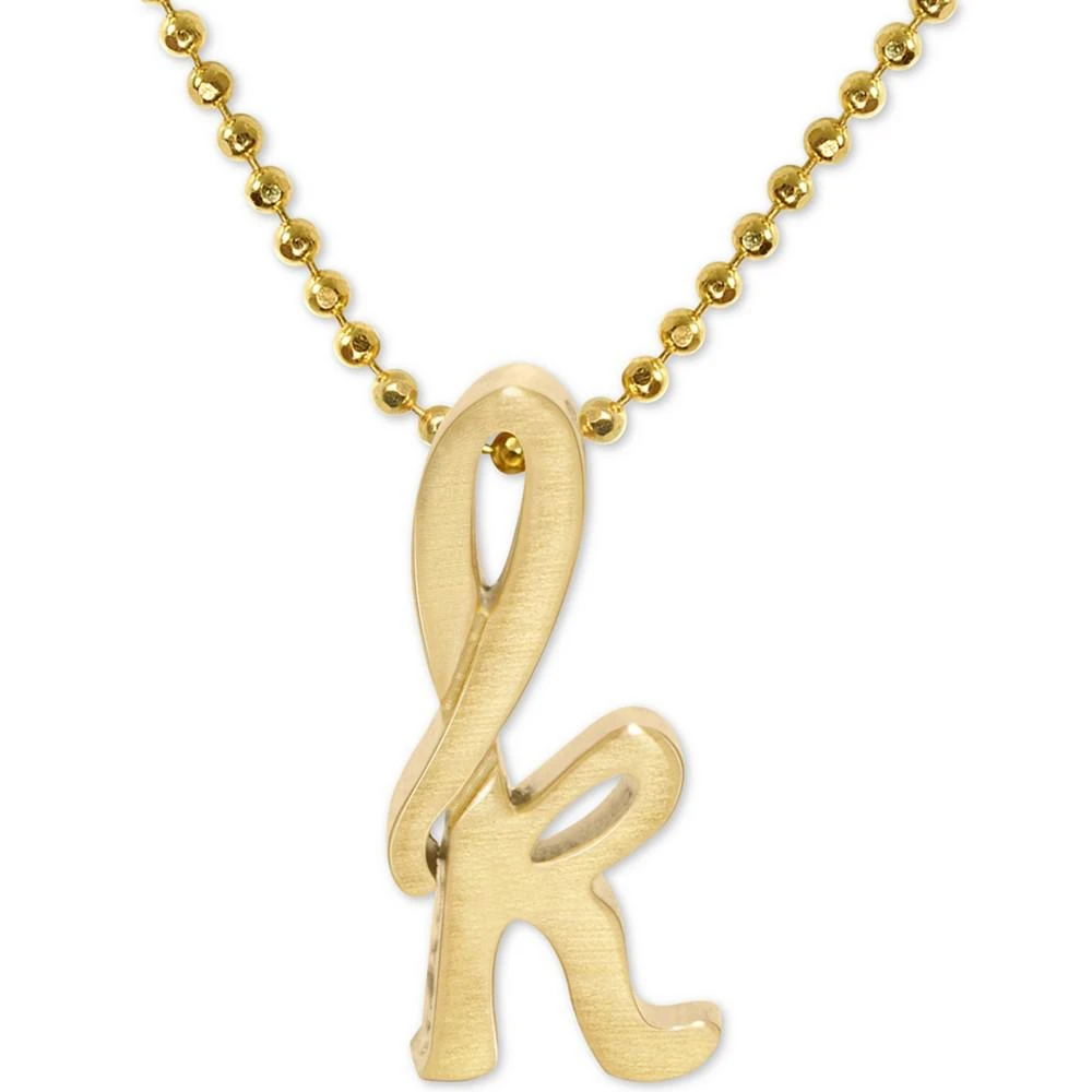 Alex Woo Scripted Initial 16" Pendant Necklace in 14k Gold 1