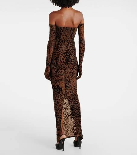 Alex Perry Leopard-print corset gown 3