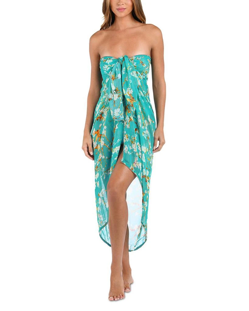 L'Agence Maribel Cherry Sheer Pareo Swim Cover-Up 4