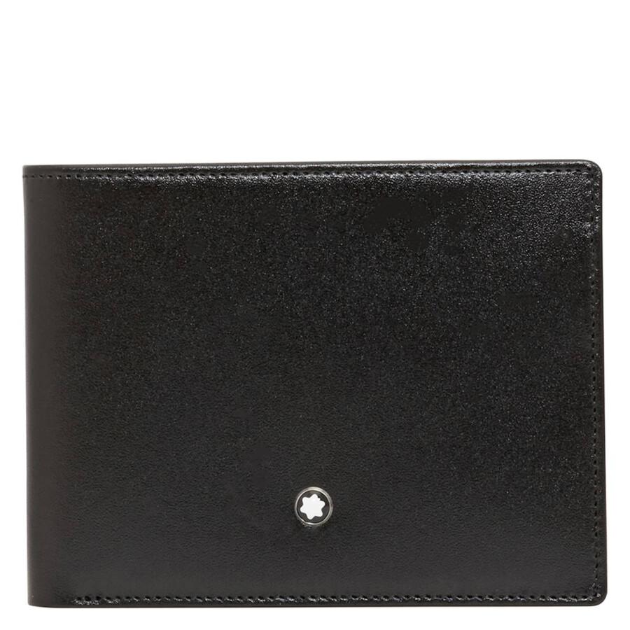 MontBlanc Meisterstuck Leather 6cc Wallet In Black