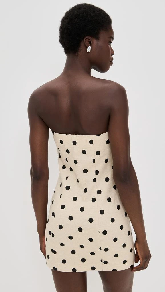 Endless Rose Polka Dot Linen Strapless Dress 2