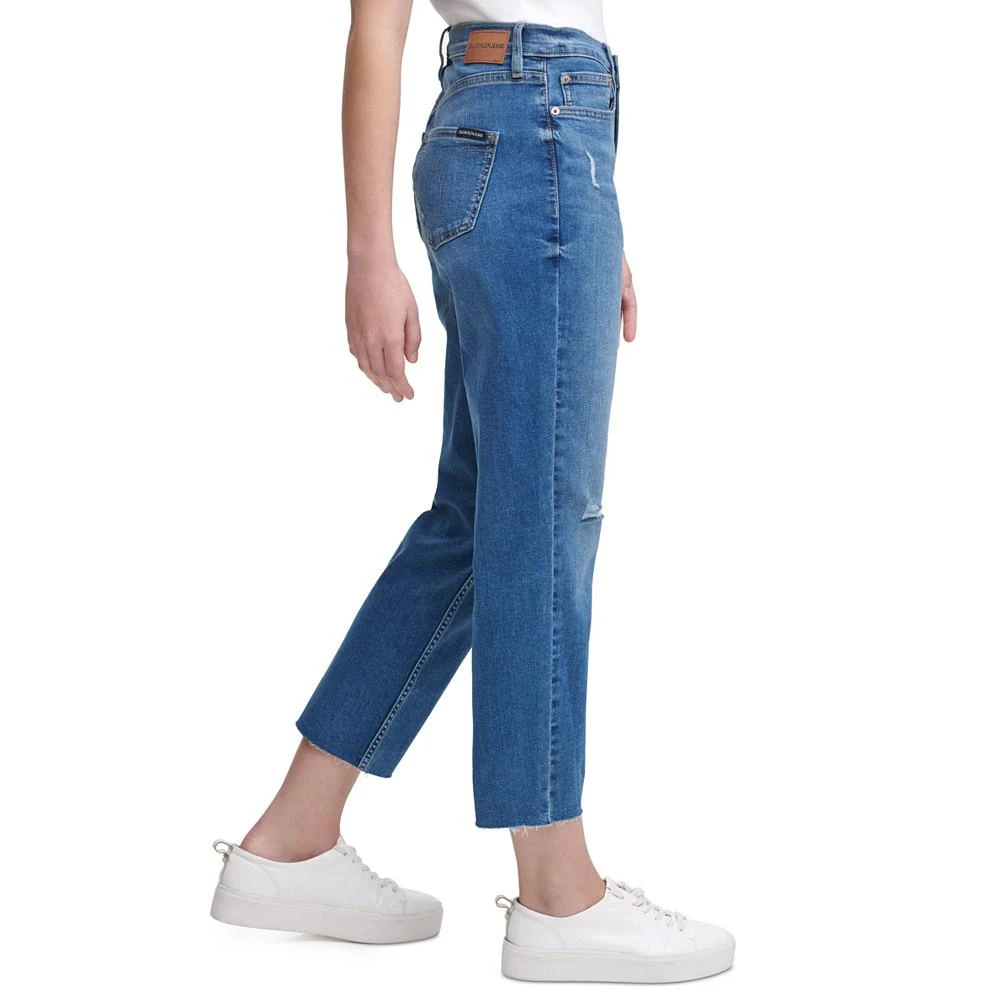 Calvin Klein High-Rise Distressed Ankle Jeans 3