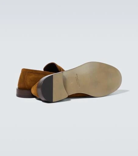 Manolo Blahnik Perry suede penny loafers 7
