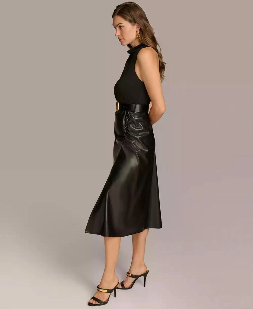 chinese dress ladies Silk Charmeuse Midi A Line Dress | A-Line Dress