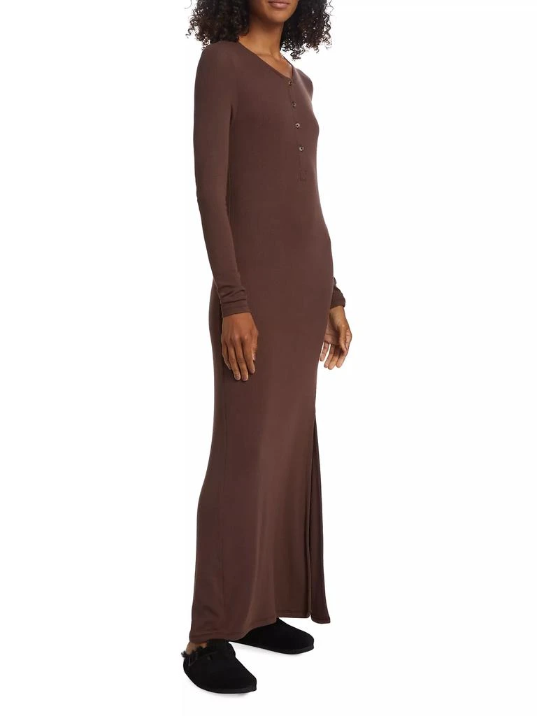 ATM Anthony Thomas Melillo Modal Rib Henley Maxi Dress 4