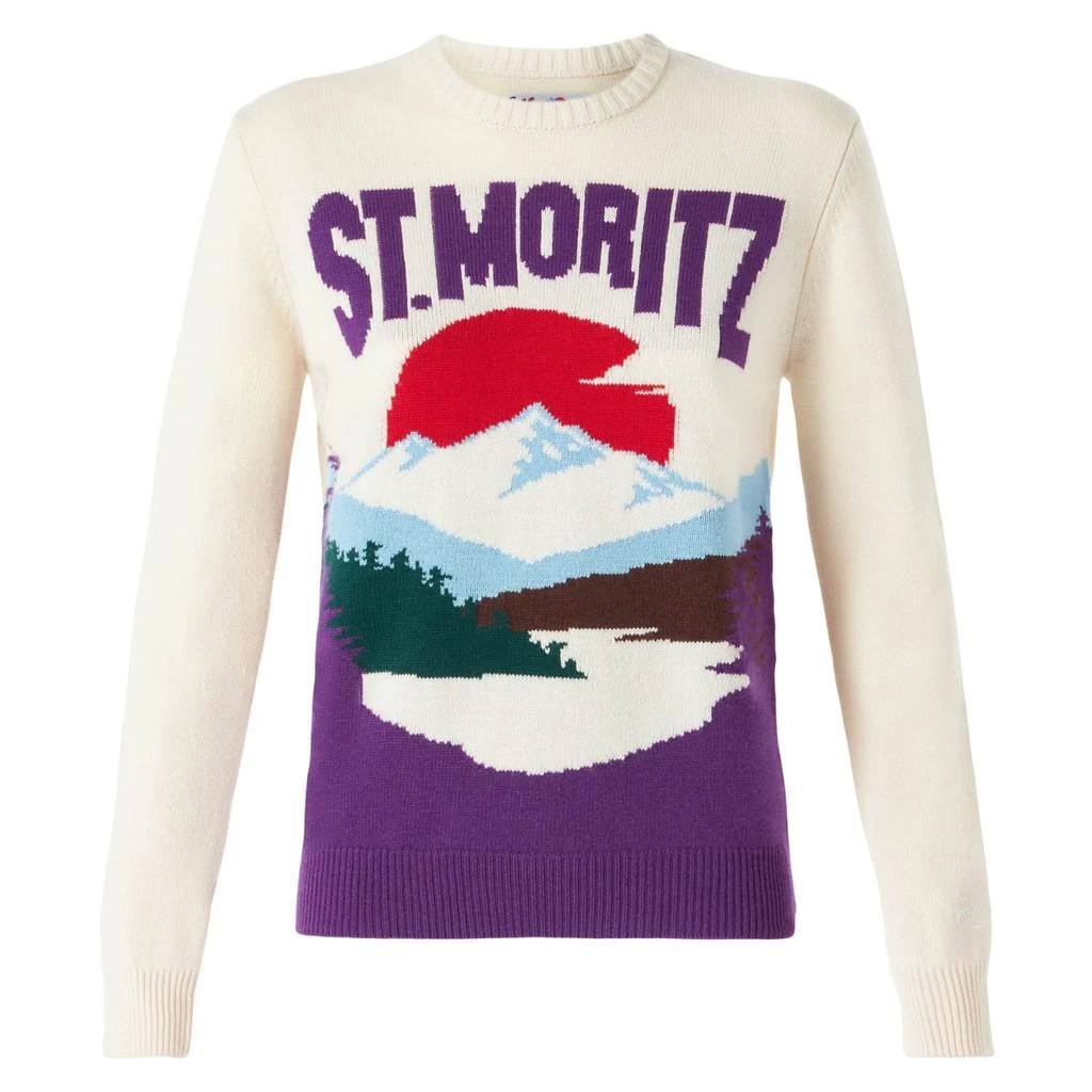 Mc2 Saint Barth Woman Crewneck Sweater With St.moritz 2