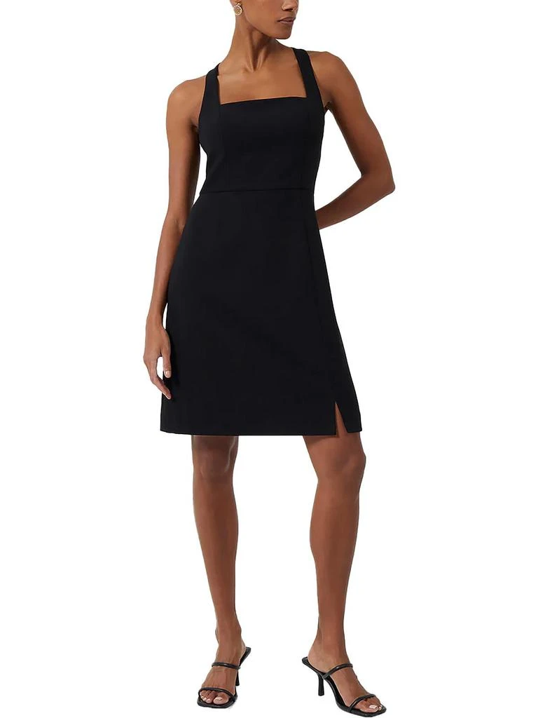 French Connection Buntie Whisper Ruth Womens Square Neck Short Mini Dress 1