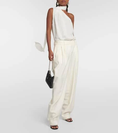 Stella McCartney One-shoulder crêpe top 2