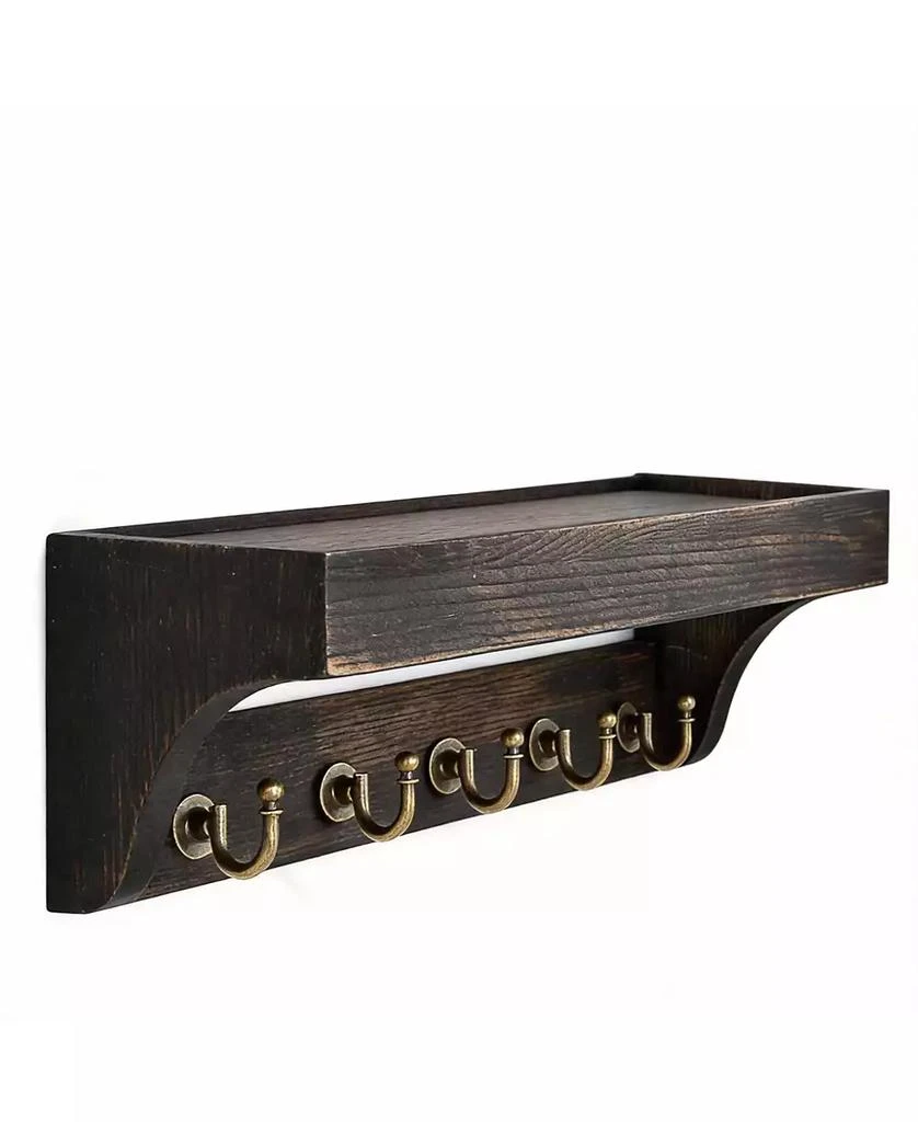 YIGII Pine Wood Key 
Mail Organizer Wall Mount Decor