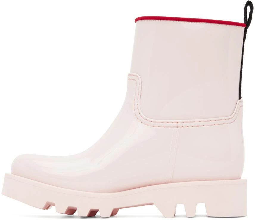 Moncler Pink Ginette Rain Boots 3
