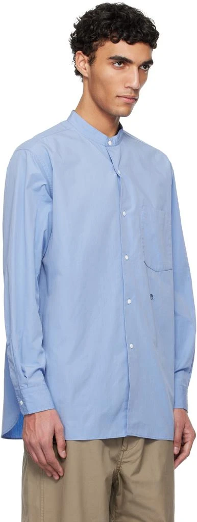 Nanamica Blue Band Collar Wind Shirt 2