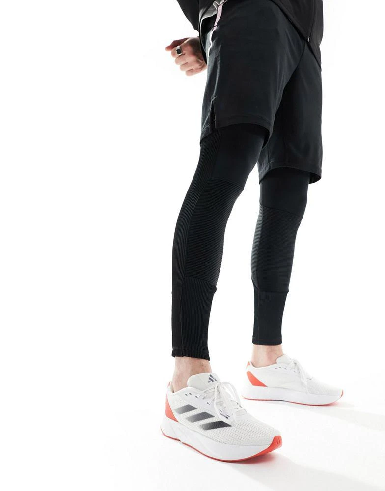 Adidas adidas Running Duramo SL trainers in white black and red 4