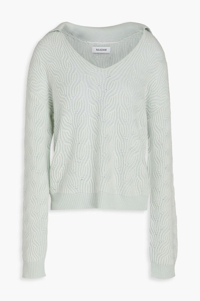 Naadam Cable-knit wool and cashmere-blend sweater
