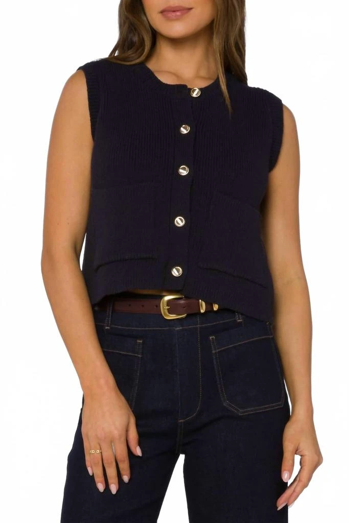 Velvet Heart Women
s Moana Sleeveless Sweater In Black