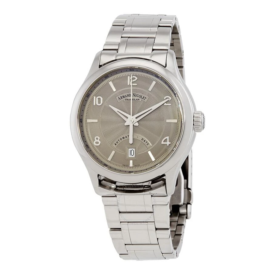 Armand Nicolet M02-4 Automatic Grey Dial Men's Watch A840AAA-GR-M9742 1