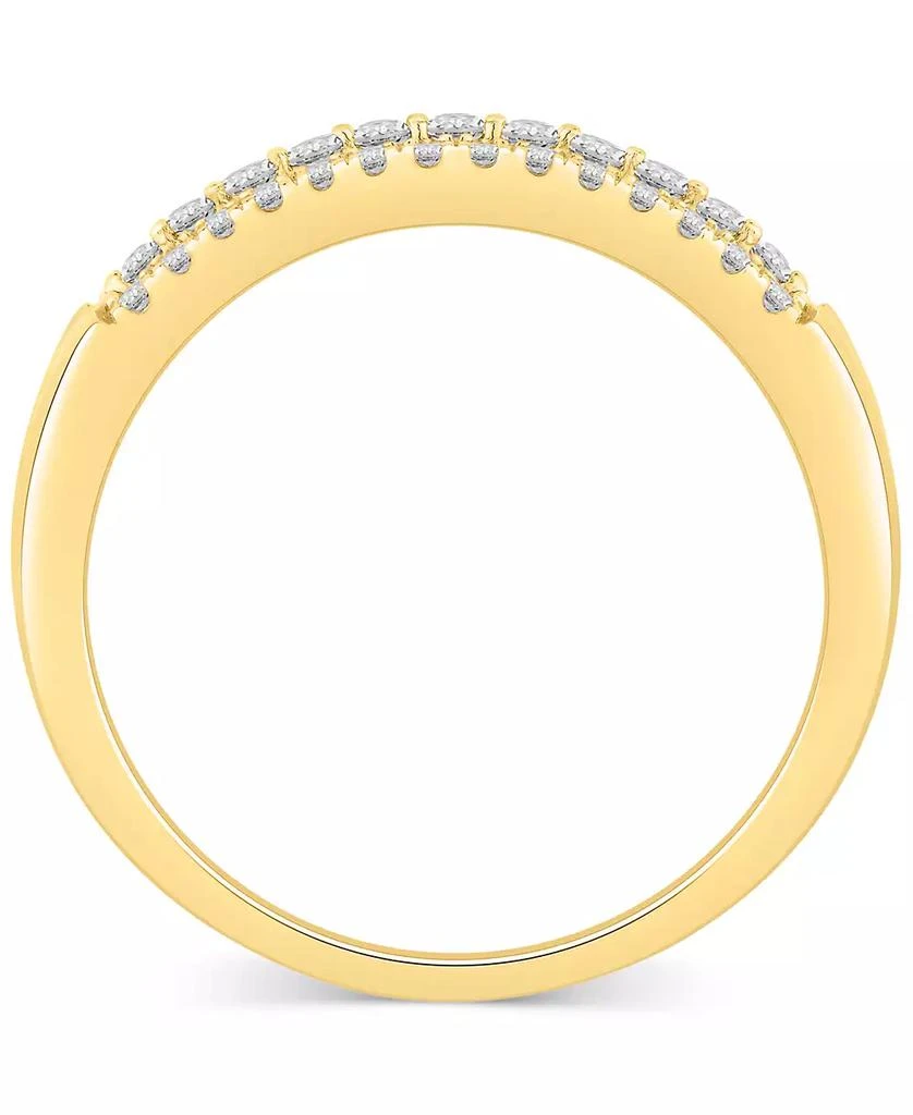 Macy's Diamond Multirow Anniversary Band (1/2 ct. t.w.) in 14k Gold 4