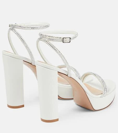 Gianvito Rossi Embellished leather platform sandals 3