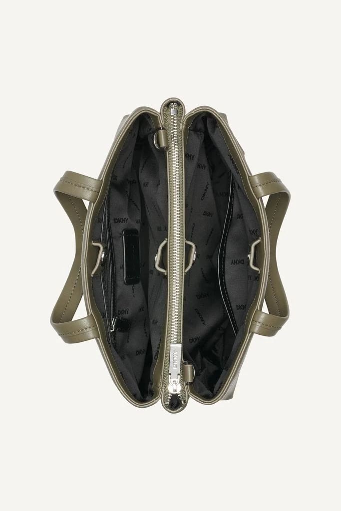 DKNY TINSLEY LOGO EMBOSSED SATCHEL BAG 5