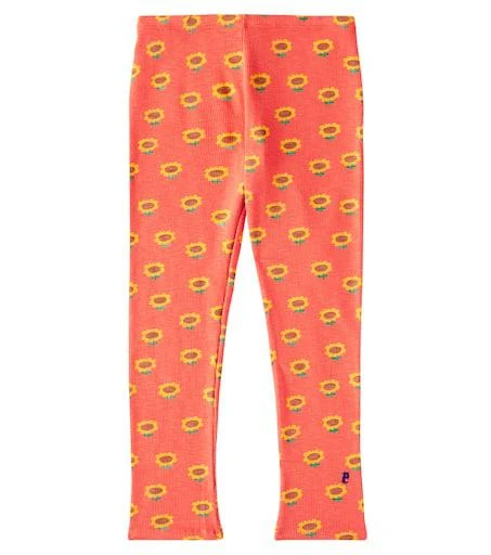 BOBO CHOSES Sunflower cotton-blend jersey leggings 1