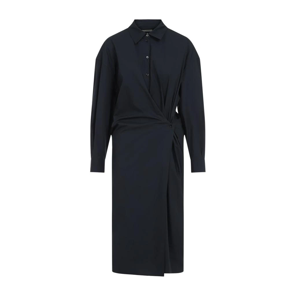 Lemaire Lemaire Long-Sleeve Twisted Midi Dress 1