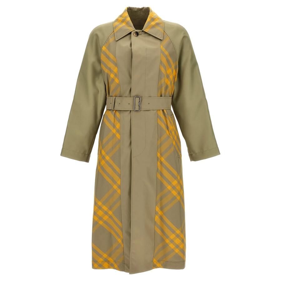 Burberry Bradford Check-Print Gabardine Coat