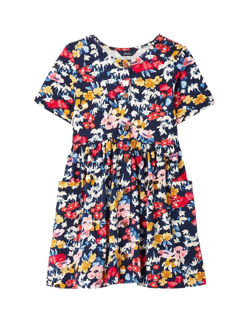 Joules Liddie Floral Jersey Smock Dress