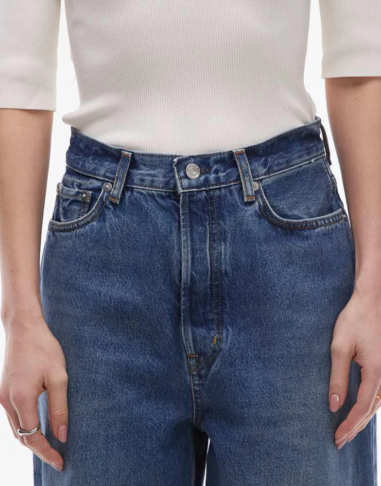 ARKET ARKET Amber barrel leg jeans in aged washed blue 4