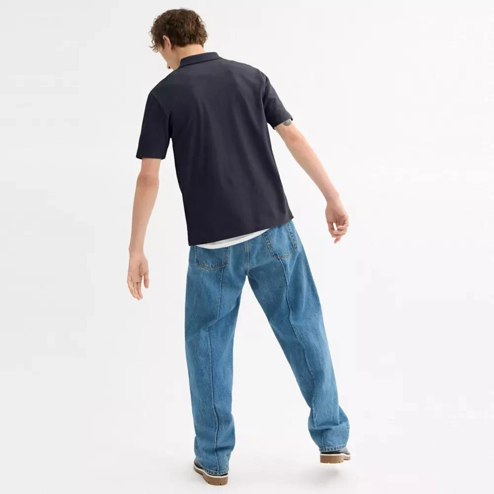 Coach Pocket Polo In Organic Cotton 3
