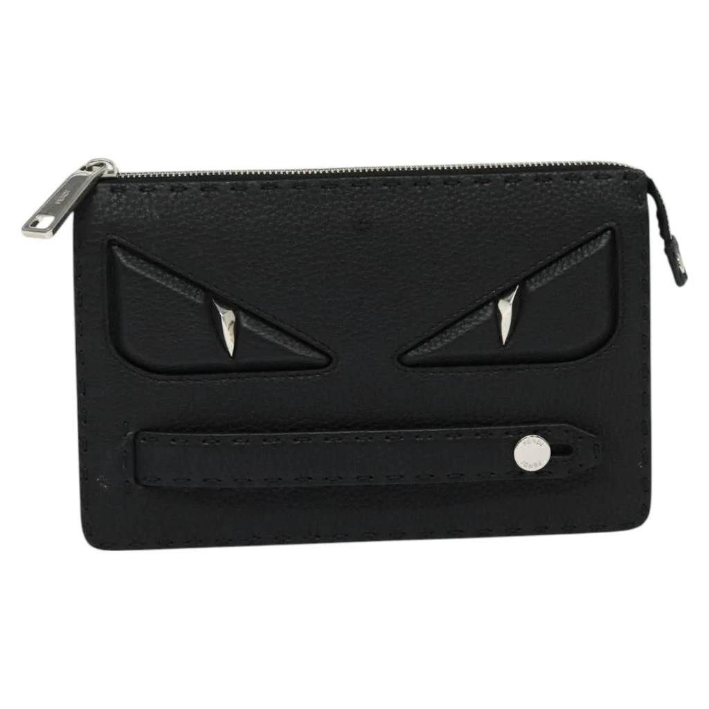 Fendi Monster Leather Clutch Bag (Pre-Owned) 1