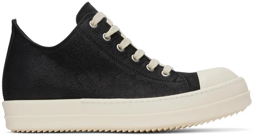 Rick Owens Black Low Sneakers 1