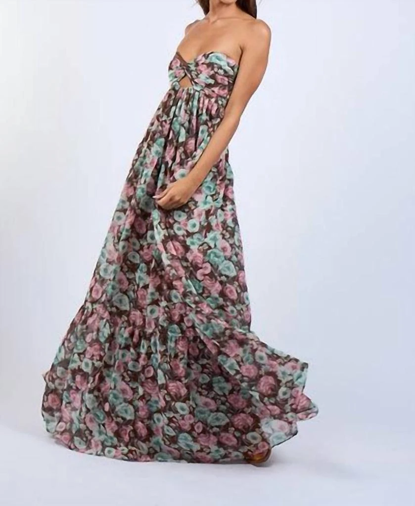 strapless maxi flowy dress Black Blanca Strapless Maxi Dress main image 0