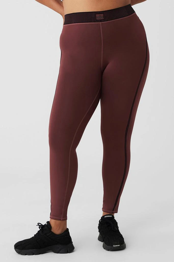 Alo Airlift High-Waist 7/8 Line Up Legging - Cherry Cola 5