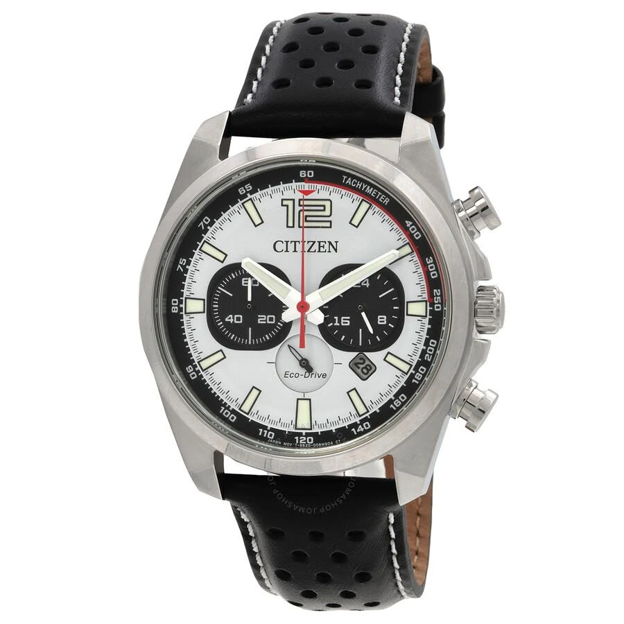 Citizen Eco-Drive Chronograph White Dial Men's Watch CA4640-09A 1