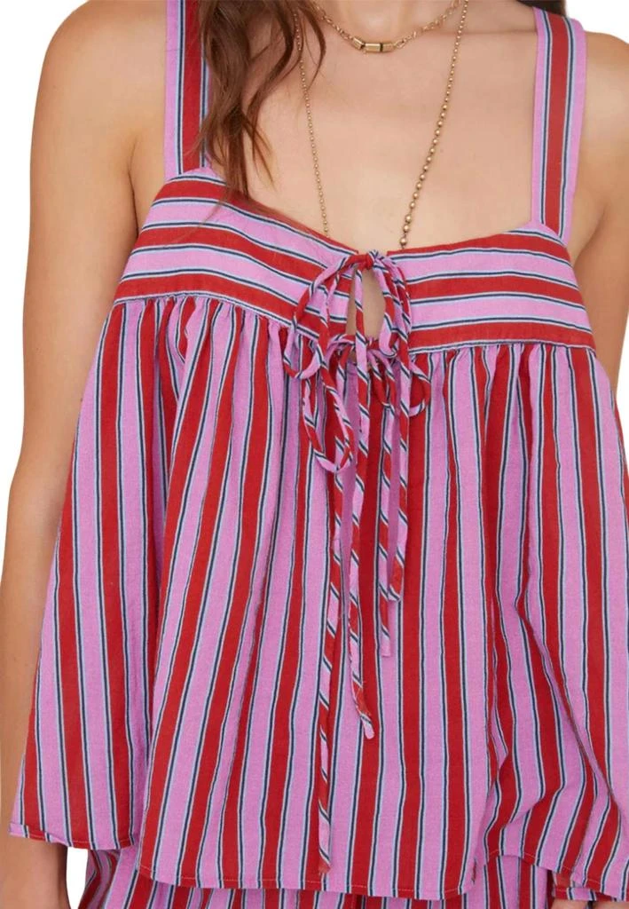 XIRENA Kyra Top In Berry Stripes 3