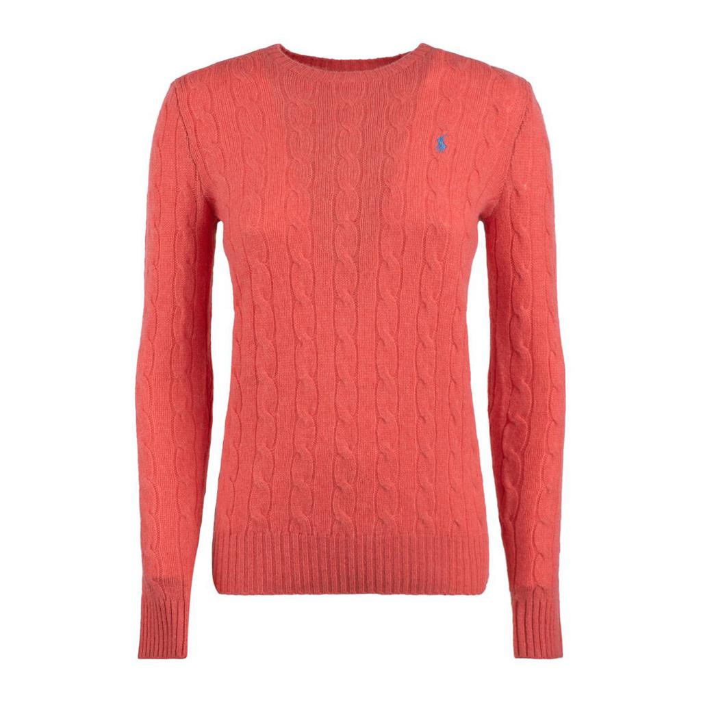 Ralph Lauren Ralph Lauren Coral Wool And Cashmere Cable-Knit Sweater