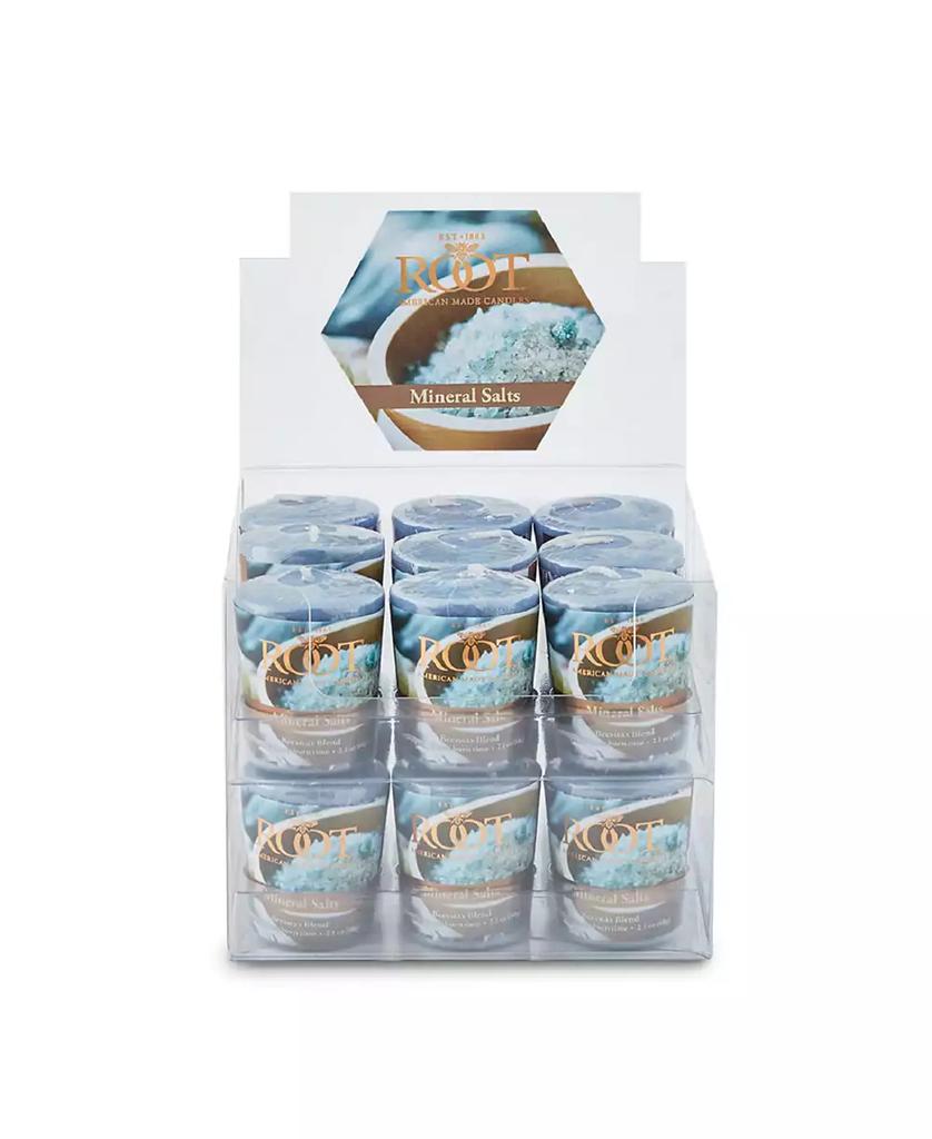 ROOT CANDLES Votive Mineral Salts 20 Hour Candles Set, 18 Piece