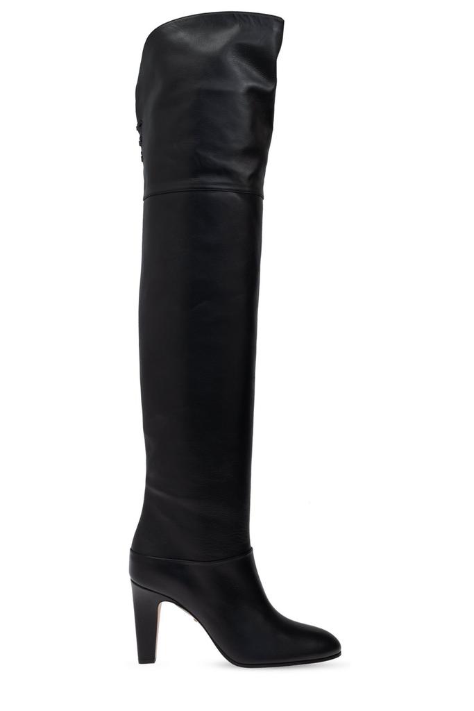ブーツその他 CHLOE EVE KHAKI GREEN LEATHER BOOT Chloé Eve khaki green leather boot | TheDoubleF