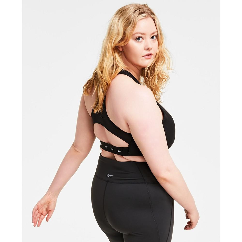 Reebok Plus Size Lux Vector Medium Impact Racerback Bra
