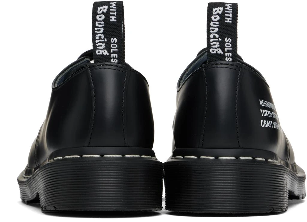 Dr. Martens Black NEIGHBORHOOD Edition Smiths NBHD Smooth Leather Derbys 2