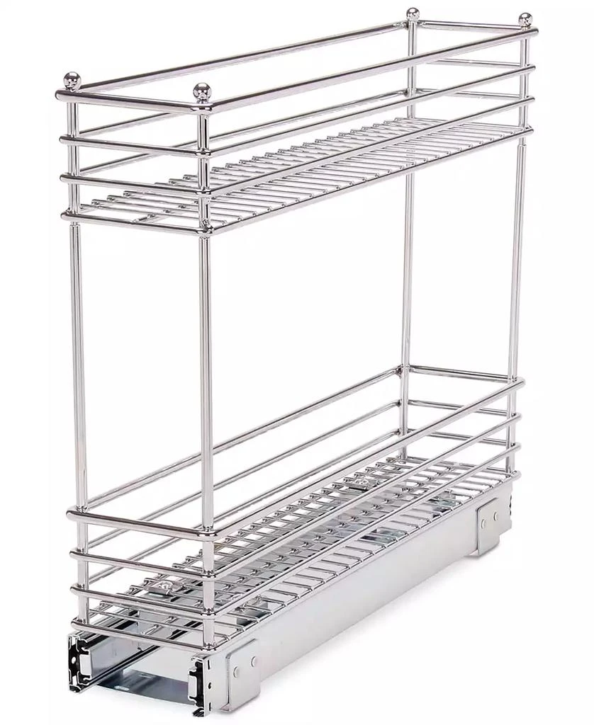 Household Essentials Chrome Glidez Narrow 5-Inch Sliding Organizer