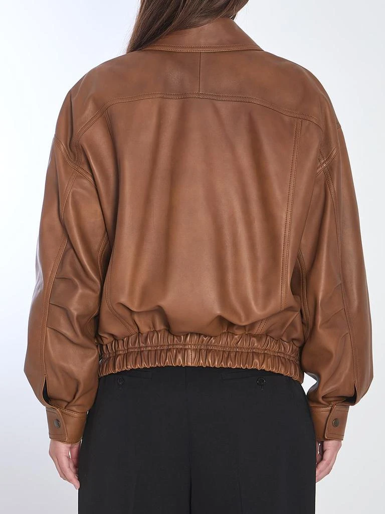 Yves Saint Laurent Leather Bomber Jacket 4