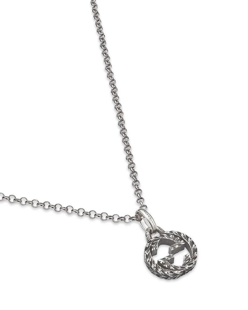 Gucci Sterling Silver Interlocking G Pendant Necklace, 17.5" 3