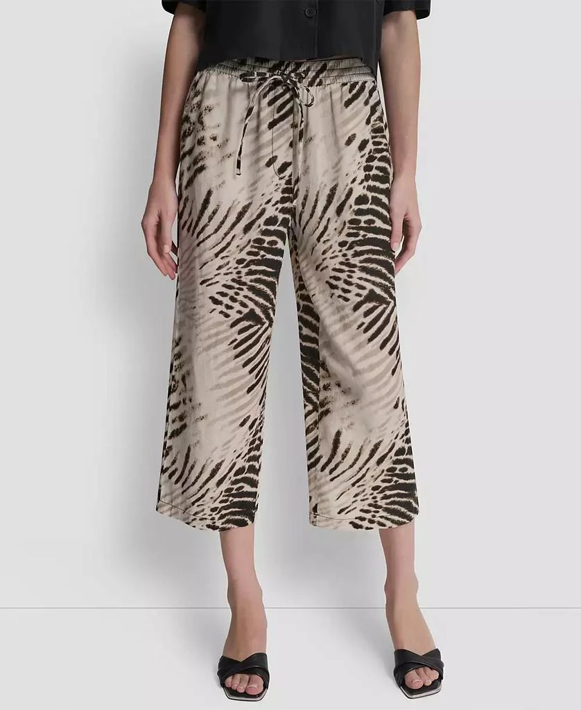 DKNY Women
s Printed Pull-On Pants