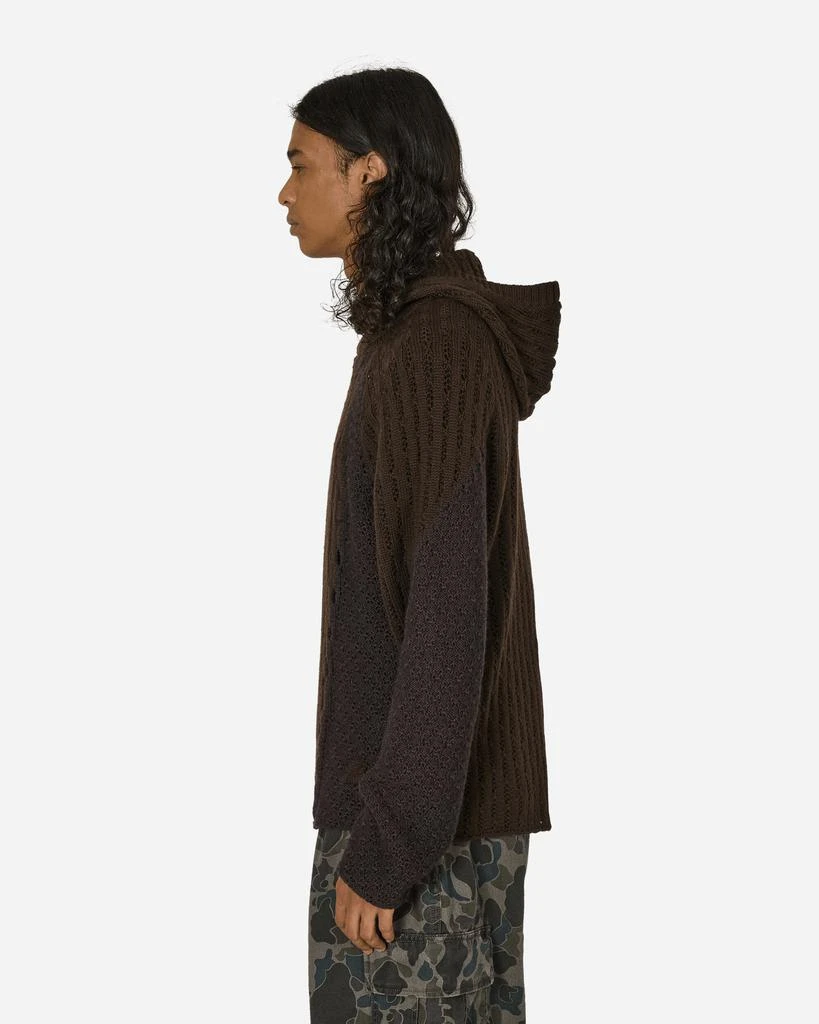 ROA Flower Stitch Hoodie Brown 2