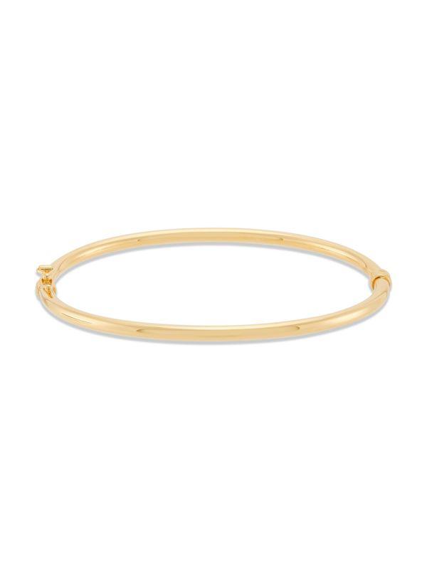 Saks Fifth Avenue 18K Goldplated Sterling Silver Bangle Bracelet