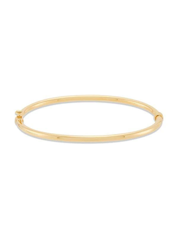 Saks Fifth Avenue 18K Goldplated Sterling Silver Bangle Bracelet 1