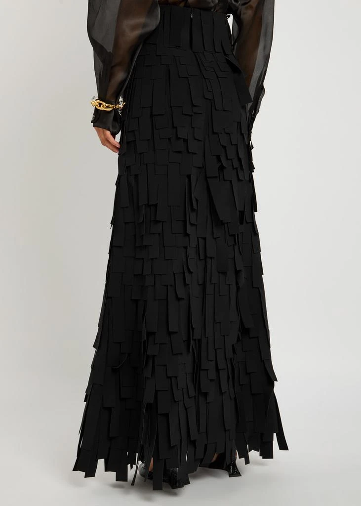 A.W.A.K.E MODE Laser-cut crepe maxi skirt 3