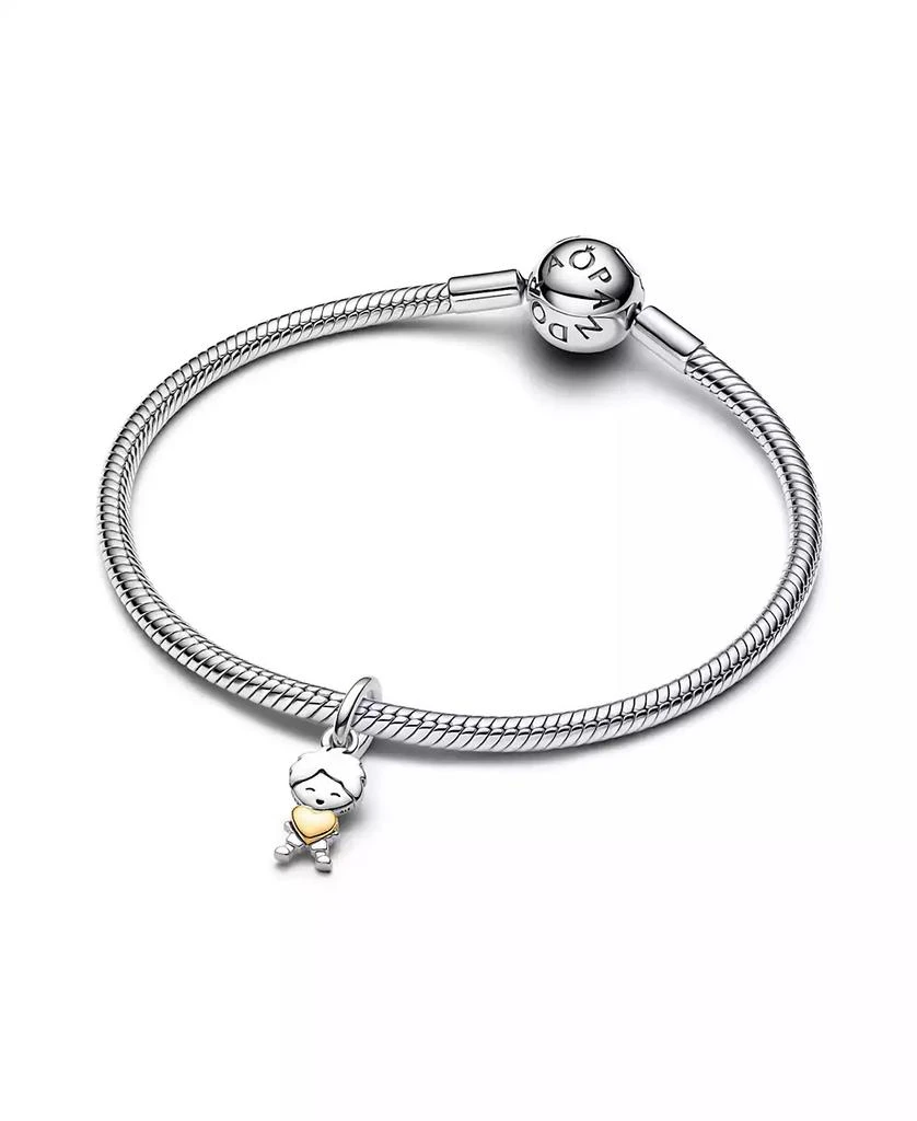 PANDORA Two-Tone Happy Boy Dangle Charm 2