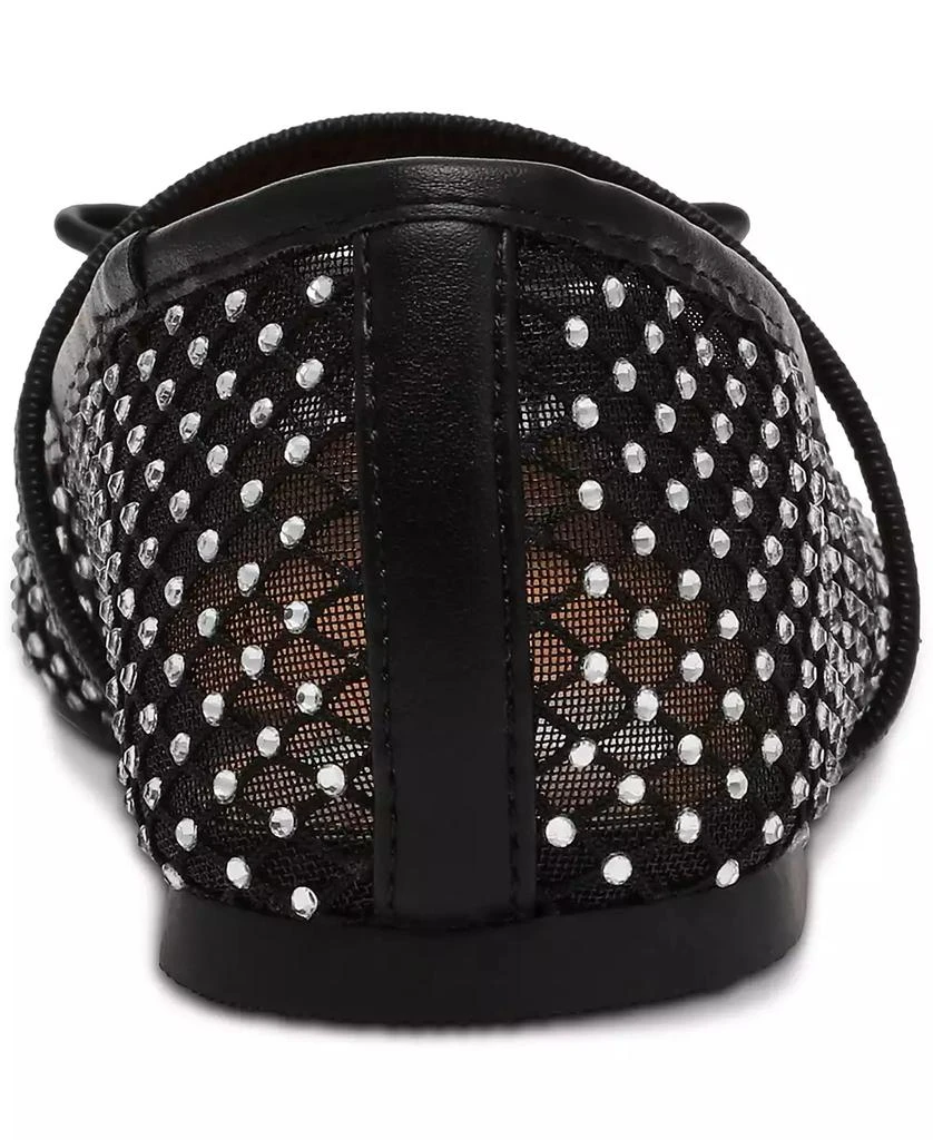 DV Dolce Vita Women's Maleeya Rhinestone Mesh Bow Ballet Flats 3